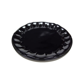 Pactiv 9816KY SmartLock CaterWare Plastic Trays, 16" Diameter, Black (Pack of 50)