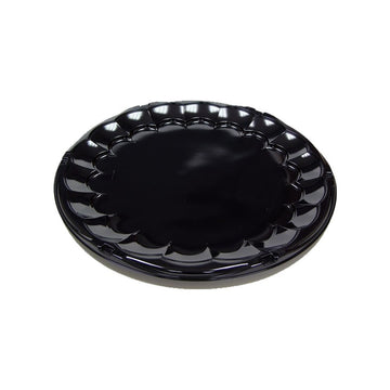 Pactiv 9816KY SmartLock CaterWare Plastic Trays, 16" Diameter, Black (Pack of 50)
