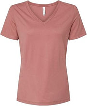 BELLA+CANVAS Women's Relaxed Jersey V-Neck Tee