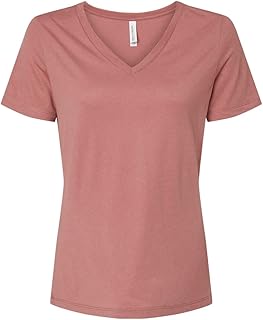 BELLA+CANVAS Women's Relaxed Jersey V-Neck Tee