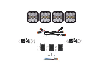 SS5 CrossLink 4-Pod LED Light Bar (one) by Diode Dynamics – Combo Pro, Cool White, Model DD7240