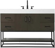 Elegant Kitchen and Bath 48" Single Bathroom Vanity in Mocha Brown