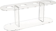 Winco Acrylic 4-Hole Ice Cream Cone Stand,Clear,Medium | Great for Organization, Storage, Service Counters and Foodservice