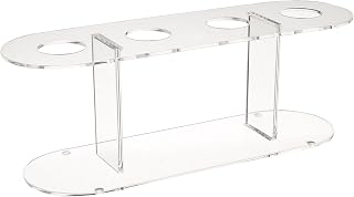 Winco Acrylic 4-Hole Ice Cream Cone Stand,Clear,Medium | Great for Organization, Storage, Service Counters and Foodservice