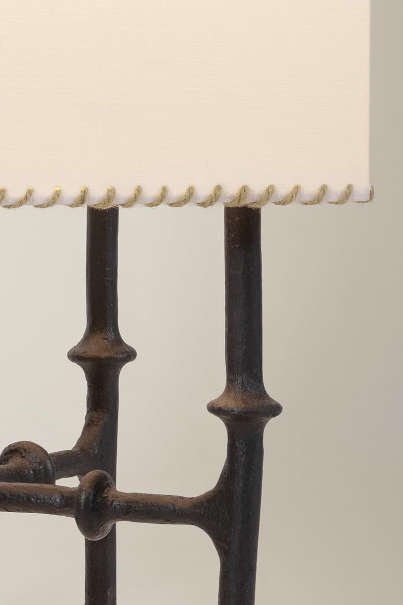 Cy 3-Light Floor Lamp | Essential & Vogue Style | Black Iron Finish | Made of Iron & Textile | 56.25" Overall Height | -BI by Hudson Valley Lighting – Iron, Model AHL6403