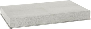 HUBERT Galvanized Metal Display Riser - 23 3/4" L x 14 3/4" W x 2 1/2" H