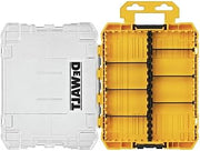 DEWALT Tool Box, Medium 8-Compartments Small Parts Organizer, Portable Tough Case Screw Organizer Toolbox with Customazible Dividers (DWAN2190) (Pack of 5)