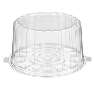 Inline Plastics Essentials Cake Container & Lid Combo by Glownary – 123.0 ounces, Plastic, clear, Pack of 100, Model 1007CL