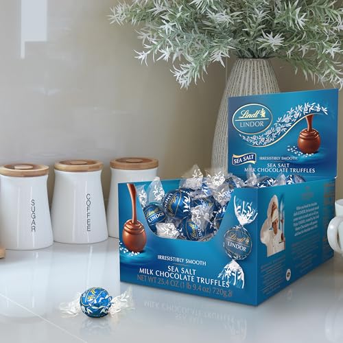 Lindt Sea Salt / 25.4 Ounce (Pack of 1) / Sea Salt Truffles Assortment Boxes