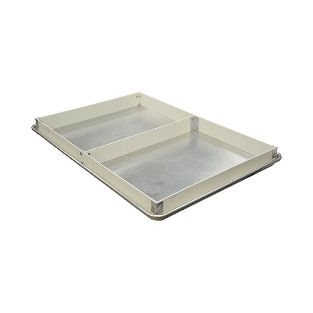 Divided Length Pan Extender by Molded Fiber Glass Tray – 18" x 26" x 2", Fiberglass, White, Model 176201 1537