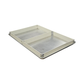 Divided Length Pan Extender by Molded Fiber Glass Tray – 18" x 26" x 2", Fiberglass, White, Model 176201 1537