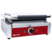 Panini Grill with Flat Plates by Adcraft – Stainless Steel, Model SG811EFBS
