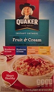 Quaker Instant Oatmeal Regular, .98 oz, 8-Count Boxes (Pack of 4)
