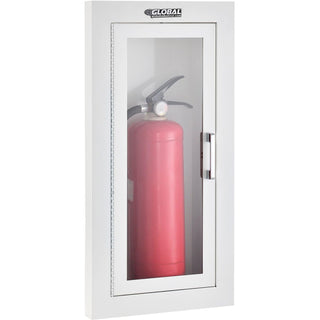 Fire-Extinguisher Cabinet by Global Industrial – Steel/Acrylic, White, Model 724202