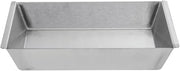 HUBERT Food Display Pan Stainless Steels with Rim Tapered - 12"L x 8"W x 2"H