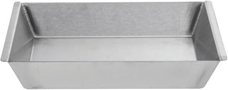 HUBERT Food Display Pan Stainless Steels with Rim Tapered - 12"L x 8"W x 2"H