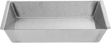 HUBERT Food Display Pan Stainless Steels with Rim Tapered - 12"L x 8"W x 2"H