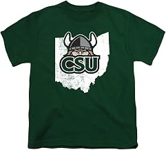 Cleveland State University Official State Shape Youth Kids Boy/Girls T Shirt