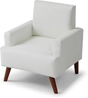 Glory Furniture Ventura Faux Leather Accent Chair in White