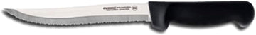 Dexter Russell P94848B Basics (31628B) Utility Knife, 8", Scalloped Edge, Stain-Free, high-Carbon Steel, Black Polypropylene Handle, NSF Certified‍​​‌‌‌​‍​‌​​‌​‍​​‌‌‌‌​‍​​‌‌​‌‍​​‌‌​​‍​​‌‌‌‌​‍​‌​