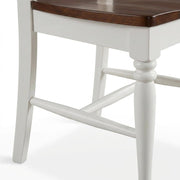 White Dining Chairs Set by Furnifact – Solid Rubberwood 50.00%,Mdf 40.00%,Birch Veneer 10.00%, White, Pack of 4
