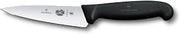 Victorinox Fibrox 5 Inch Mini Chef's Knife, Straight Edge Utility, Black