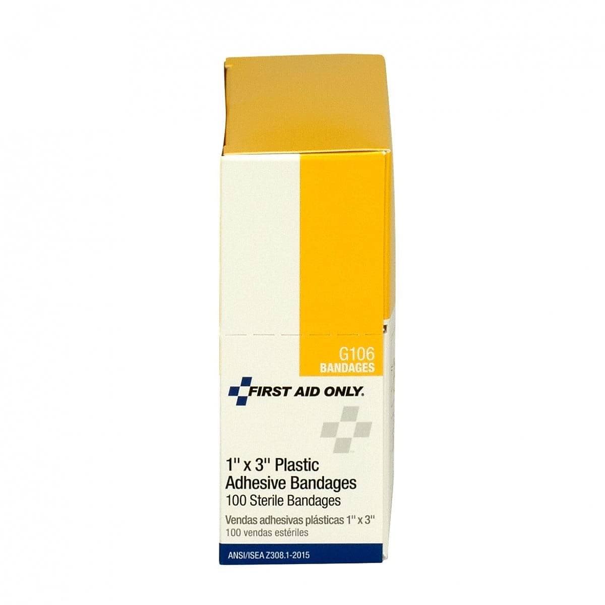 1 Inch x 3 Inch Bandages - Plastic (Package of 8) - G106 - G by First Aid Only – 3.25" x 3.5" x 2.5", Plastic, Model FAOG106