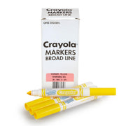 Crayola Yellow / 12 Count (Pack of 1) / Washable Coloring Pens & Markers