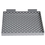 Slatwall Perforated Shelf by HUBERT – Metal, Model 57369