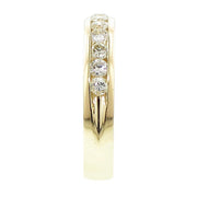 0.75 CT Channel Set Anniversary Round Diamond Wedding Band in 14k Yellow Gold - Size 10. by VIP Jewelry Art – Yellow Gold, Yellow,Gold, Model WB105YVIP