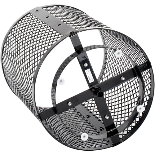 Global Industrial Black / 23.5 inches (Diameter) x 43 inches (Height) / Industrial Trash, Recycling & Compost