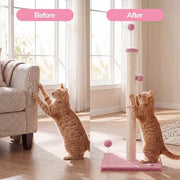 THE LICKER STORE Pink/Cream / 15.5 x 15.5 x 38 / Modern Scratching Posts