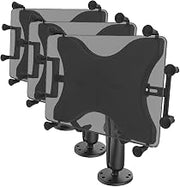 RAM MOUNTS X-Grip Tablet Mount for 9"-11" Tablets with Drill-Down Base, B Size 1" Ball Long Arm, AMPS Plate for Dashboard & Flat Surfaces RAM-B-101-C-UN9U (Pack of 3)