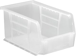 QUANTUM STORAGE SYSTEMS Ultra Hang & Stack BIN Clear 9-1/4in x 6in x 5in