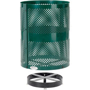 Global Industrial Green / Industrial / 36.0 gallons Outdoor Trash Cans