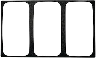 HUBERT Display Tile for Cold Foods 1/3 Size Black Melamine - 21" L x 12 3/4" W