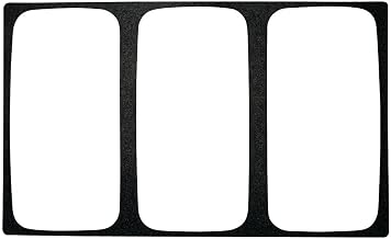 HUBERT Display Tile for Cold Foods 1/3 Size Black Melamine - 21" L x 12 3/4" W