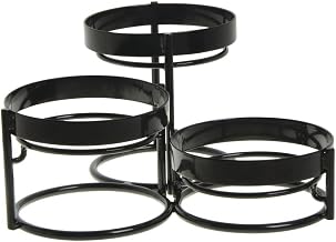 HUBERT 3-Tiered Buffet Server for Bowls in Black