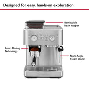 KitchenAid Brushed Stainless Steel / 2.5L / Semi with Burr Semi-Automatic Espresso Machines