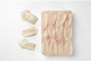 Pana Pesca Traditionally Cleaned Squid Tubes - 3/5 inch Tubes, 2.5 Pound -- 4 per case.