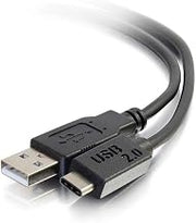 C2G USB Cable, USB 2.0 Cable, USB C to A Cable, Black, 3 Feet (0.91 Meters), Cables to Go 28870