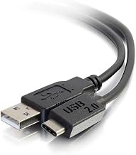 C2G USB Cable, USB 2.0 Cable, USB C to A Cable, Black, 3 Feet (0.91 Meters), Cables to Go 28870