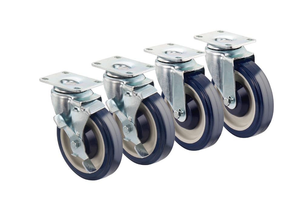 Krowne Economy Series 2-3/8" x 3-5/8" Plate Caster – Metal, Model 30-113S