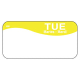 MoveMark Day of the Week Trilingual Removable Label by DayMark Safety Systems – Wednesday, Paper, Red, Pack of 1000, Model IT110036-3-WED