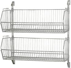 Quantum CAN-34-203612BC-PWB Cantilever Baskets Post Wall Mount, 36'W x 20'D x 34'H, Carbon Steel, Chrome, NSF