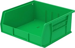 Akro-Mils 30235 AkroBins Plastic Storage Bins, 11"x11"x5", Green, 6-Pack