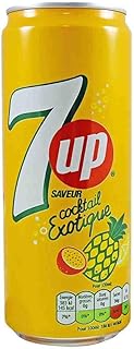 7UP Exotic Cocktail Soft Drink Soda 24 Pack 330ml / can (France)