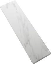Rectangular Serving Board - 32" x 8 3/4", Melamine, White Marble