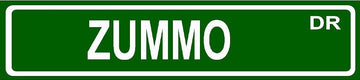 ZUMMO Standard Green Street Sign Style 8" Wide Decal Bumper Sticker for use on Any Smooth Surface