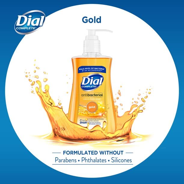 Liquid Antimicrobial Liquid Soap by Dial – 7.5 Fl Oz (Pack of 1), Orange, Model DIA84014